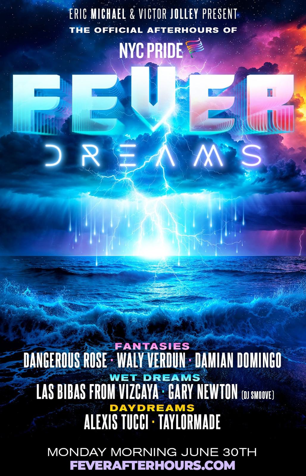 Fever Dreams: Official NYC Pride Afterhours flyer