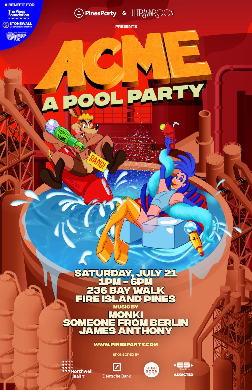 ACME: A Pool Party flyer