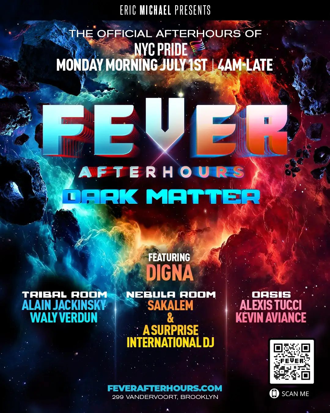 Fever Afterhours: Dark Matter flyer