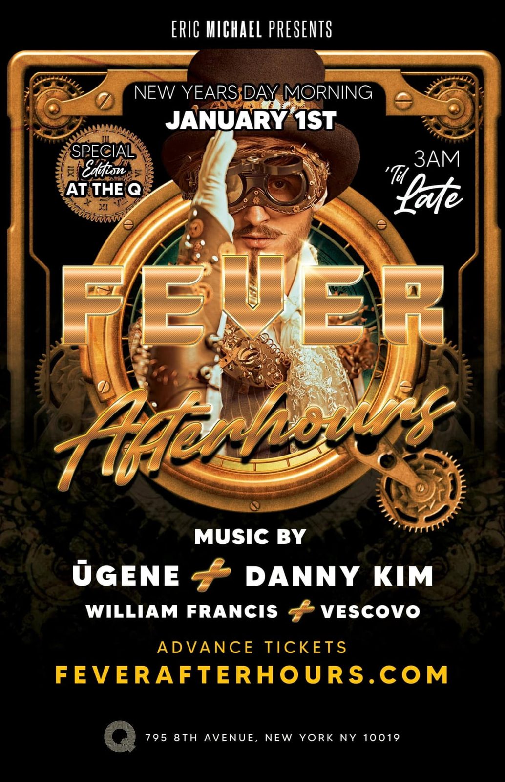 Fever Afterhours: New Year's Day flyer